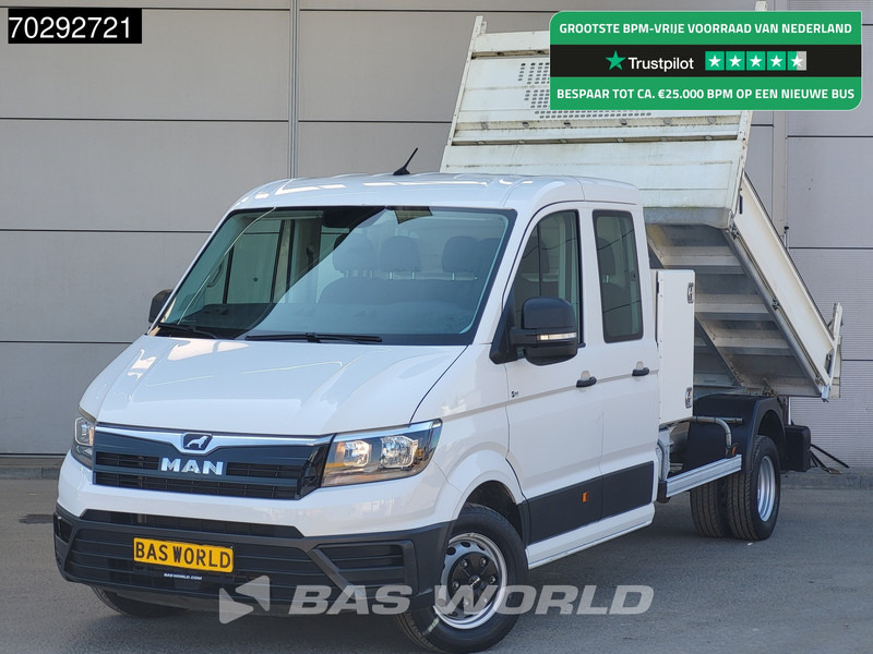 MAN TGE 5.120 COMING SOON! Kipper met Kist Dubbel Cabine Dubbellucht 3,5t Trekhaak Navi Airco Camera Euro6 Tipper Benne Kieper Airco Dubbel ca - Tipper van: picture 1 MAN TGE 5.120 COMING SOON! Kipper met Kist Dubbel Cabine Dubbellucht 3,5t Trekhaak Navi Airco Camera Euro6 Tipper Benne Kieper Airco Dubbel ca - Tipper van: picture 1