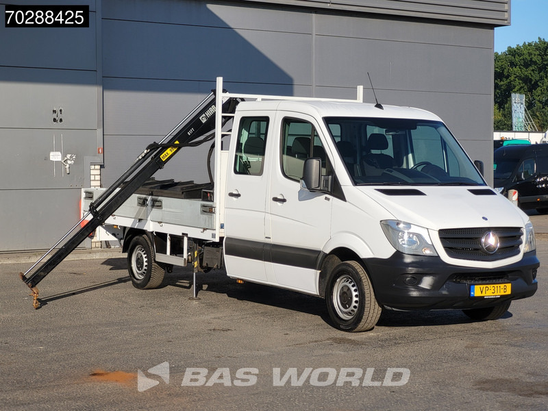 Mercedes-Benz Sprinter 310 CDI Euro6 Automaat Open laadbak Kraanwagen HIAB 017T-2 Navi Airco Euro6 Kraan Crane Kranwagen Pickup Pritsche Airco - Open body delivery van: picture 1 Mercedes-Benz Sprinter 310 CDI Euro6 Automaat Open laadbak Kraanwagen HIAB 017T-2 Navi Airco Euro6 Kraan Crane Kranwagen Pickup Pritsche Airco - Open body delivery van: picture 1
