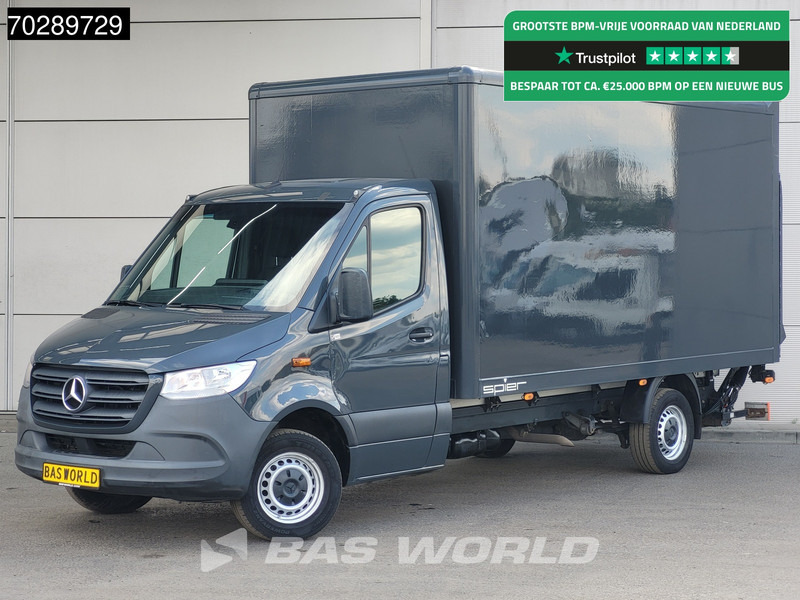 Closed box van Mercedes-Benz Sprinter 316 CDI Laadklep Bakwagen Airco Camera MBUX CarPlay Euro6 Meubelbak Koffer 19m3 Airco Cruise control: picture 1