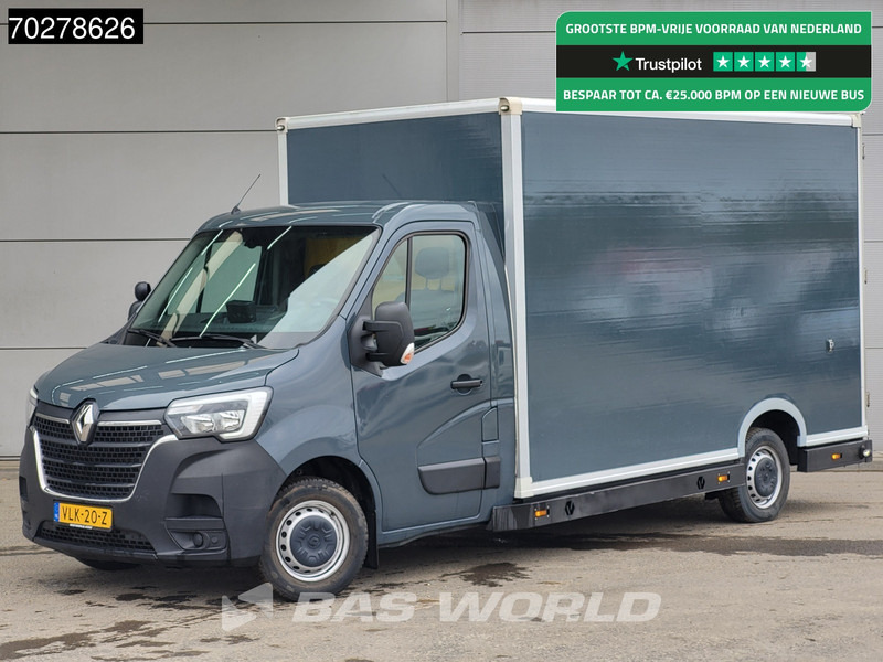 Renault Master 150PK Bakwagen Airco Cruise Luchtvering Meubelbak Plancher Verkoopwagen Foodtruck Paardenwagen 18m3 Airco Cruise control - Closed box van: picture 1 Renault Master 150PK Bakwagen Airco Cruise Luchtvering Meubelbak Plancher Verkoopwagen Foodtruck Paardenwagen 18m3 Airco Cruise control - Closed box van: picture 1