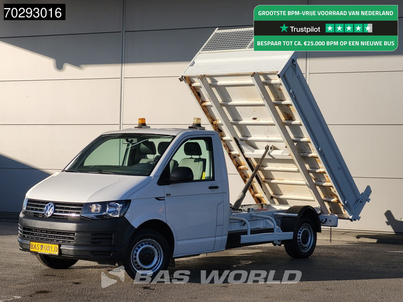 Tipper van Volkswagen Transporter 150PK Kipper Trekhaak Euro6 Tipper Benne Kieper 2m3 Trekhaak: picture 1