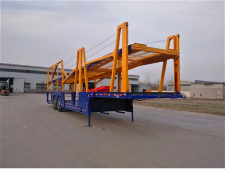 Autotransporter semi-trailer XCMG official multi-axle hydraulic truck trailer flatbed car transporter trailer for sale: picture 7