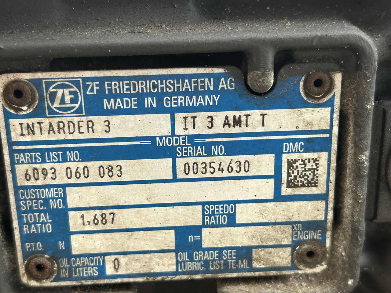 DAF XF 106 12AS2131 TD 2011072 DAF XF 106 truck - Gearbox for Truck: picture 5 DAF XF 106 12AS2131 TD 2011072 DAF XF 106 truck - Gearbox for Truck: picture 5