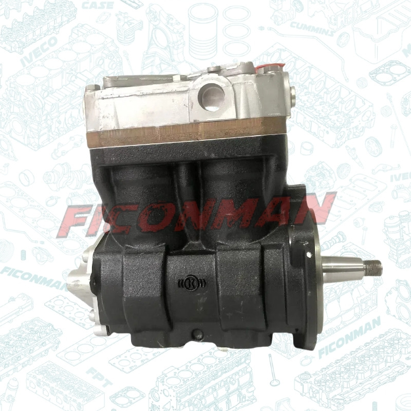 Cursor9 Bus F2CFE612D*J231/F2CFE612A*J098 5802748674 AIR COMPRESSOR 504293730 5801216167 K022263N00 - Air brake compressor for Bus: picture 1 Cursor9 Bus F2CFE612D*J231/F2CFE612A*J098 5802748674 AIR COMPRESSOR 504293730 5801216167 K022263N00 - Air brake compressor for Bus: picture 1