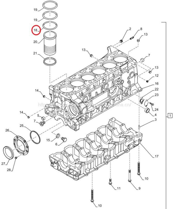 FPT IVECO CASE Cursor11 F3GFE613A B001 5801863562/5801690111 Liner seal ring 504372472 - Piston/ Ring/ Bushing: picture 3 FPT IVECO CASE Cursor11 F3GFE613A B001 5801863562/5801690111 Liner seal ring 504372472 - Piston/ Ring/ Bushing: picture 3