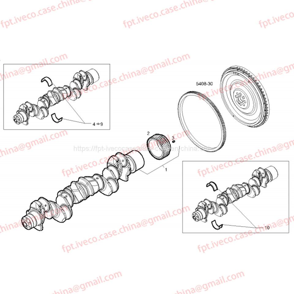 FPT IVECO CASE Cursor9Bus F2CFE612D*J231/F2CFE612A*J098 5802748674 CRANK SHAFT 504379916 - Crankshaft for Bus: picture 3 FPT IVECO CASE Cursor9Bus F2CFE612D*J231/F2CFE612A*J098 5802748674 CRANK SHAFT 504379916 - Crankshaft for Bus: picture 3