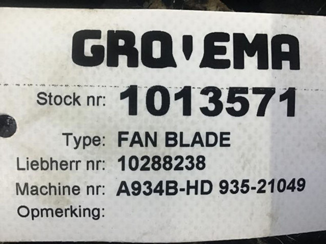 Liebherr Fan Blade - Fan: picture 3 Liebherr Fan Blade - Fan: picture 3