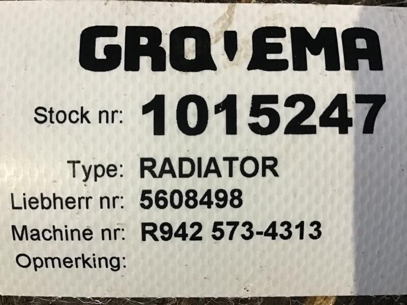 Liebherr Radiator - Radiator: picture 2 Liebherr Radiator - Radiator: picture 2