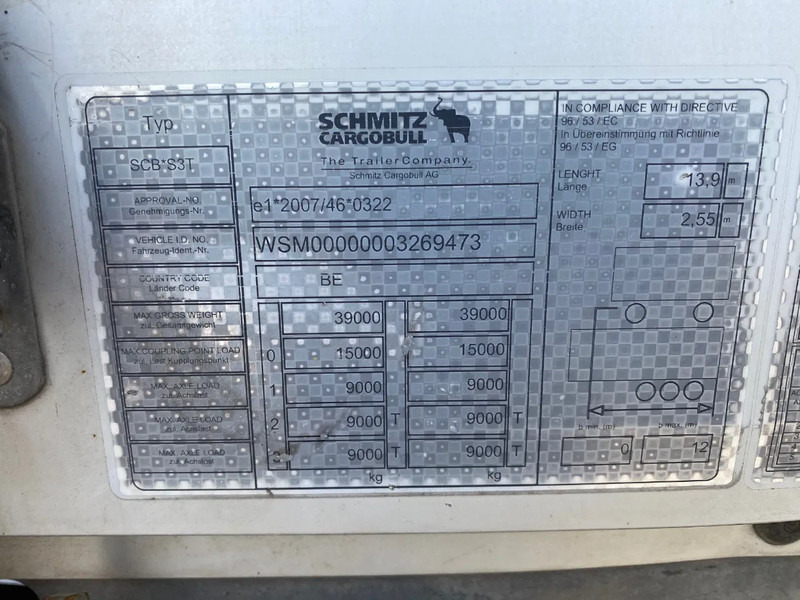 Curtainsider semi-trailer Schmitz Cargobull SCB*S3T / Coil / Tautliner / Disc Brakes: picture 9