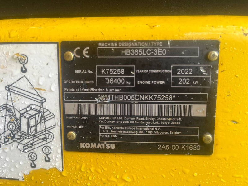 Komatsu HB 365 LC-3 Hybrid - Crawler excavator: picture 5 Komatsu HB 365 LC-3 Hybrid - Crawler excavator: picture 5