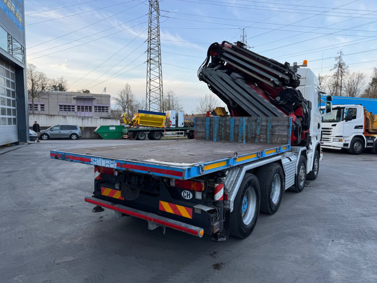 Crane truck SCANIA R480 8x4 Fassi 660 SZM/Pritsche: picture 13
