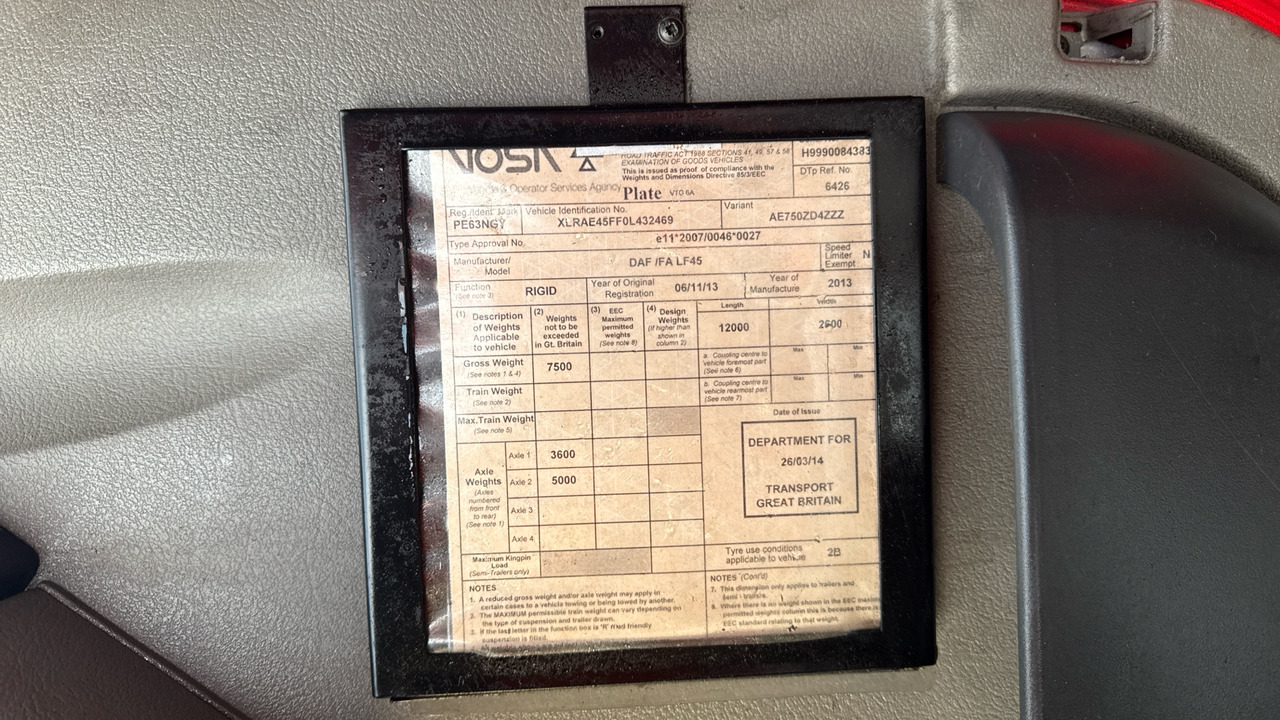 Box truck Daf LF 45.140: picture 11 Box truck Daf LF 45.140: picture 11