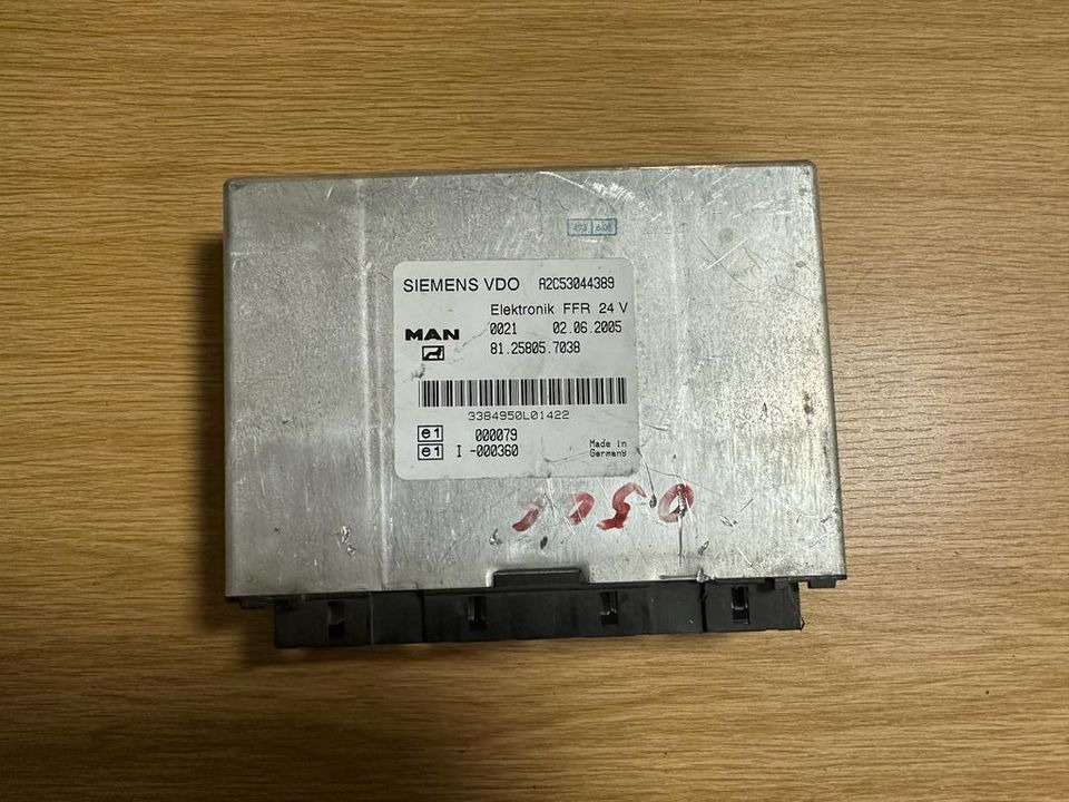 MAN SIEMENS VDO ELEKTRONIK FFR Steuergerät 81.25805.7038 - ECU for Truck: picture 1 MAN SIEMENS VDO ELEKTRONIK FFR Steuergerät 81.25805.7038 - ECU for Truck: picture 1