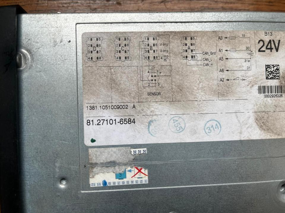 MAN TGX Tachograph 81.27101-6584 - Tachograph for Truck: picture 2 MAN TGX Tachograph 81.27101-6584 - Tachograph for Truck: picture 2