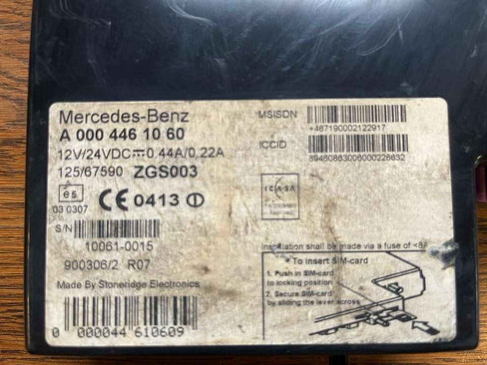 Mercedes-Benz Actros MP4 Tachograph FLEETBOARD A0004461060 - Tachograph for Truck: picture 2 Mercedes-Benz Actros MP4 Tachograph FLEETBOARD A0004461060 - Tachograph for Truck: picture 2