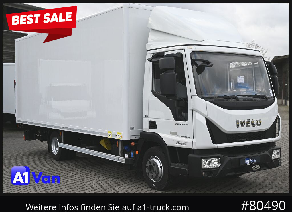 IVECO EuroCargo 75E21/P Koffer, LBW, Klima, Luftfederung - Closed box van: picture 1 IVECO EuroCargo 75E21/P Koffer, LBW, Klima, Luftfederung - Closed box van: picture 1