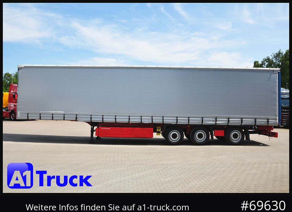 Curtainsider semi-trailer KRONE SD 27, Papier, Staplerhalterung, Bordwand, Lenkachse: picture 14