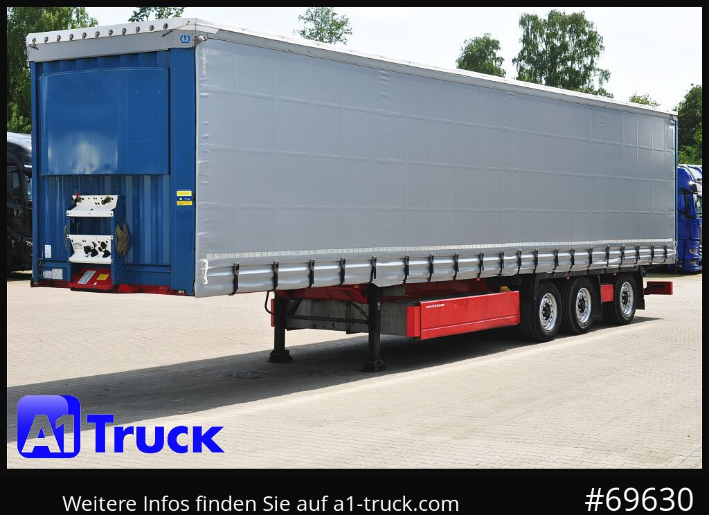 Curtainsider semi-trailer KRONE SD 27, Papier, Staplerhalterung, Bordwand, Lenkachse: picture 15