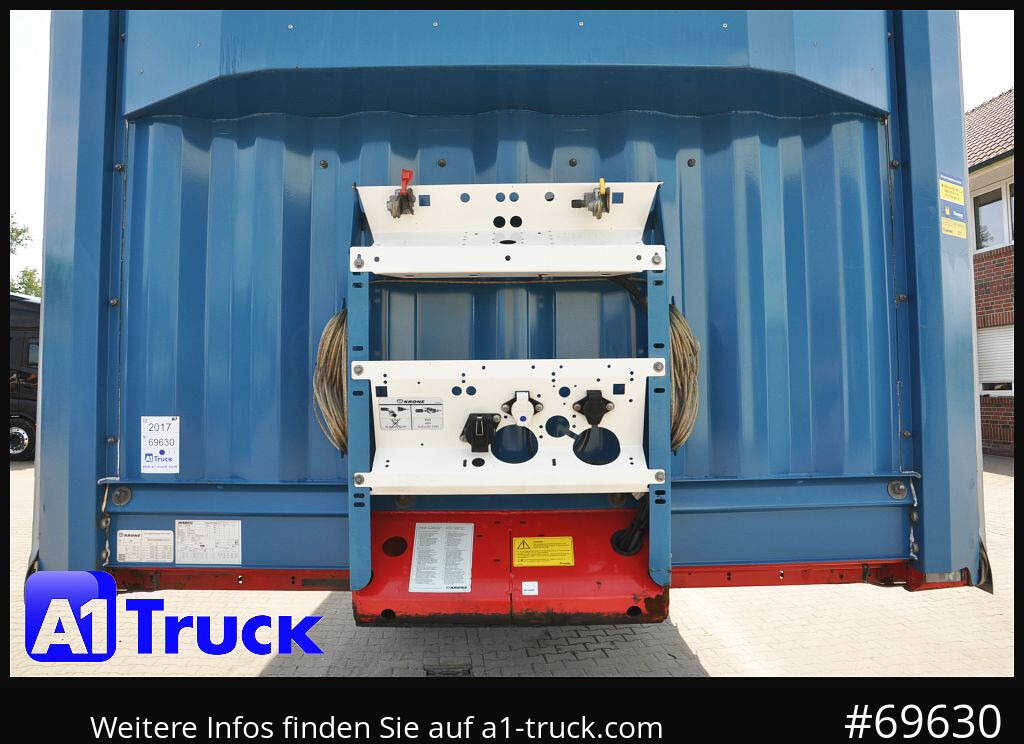 Curtainsider semi-trailer KRONE SD 27, Papier, Staplerhalterung, Bordwand, Lenkachse: picture 9