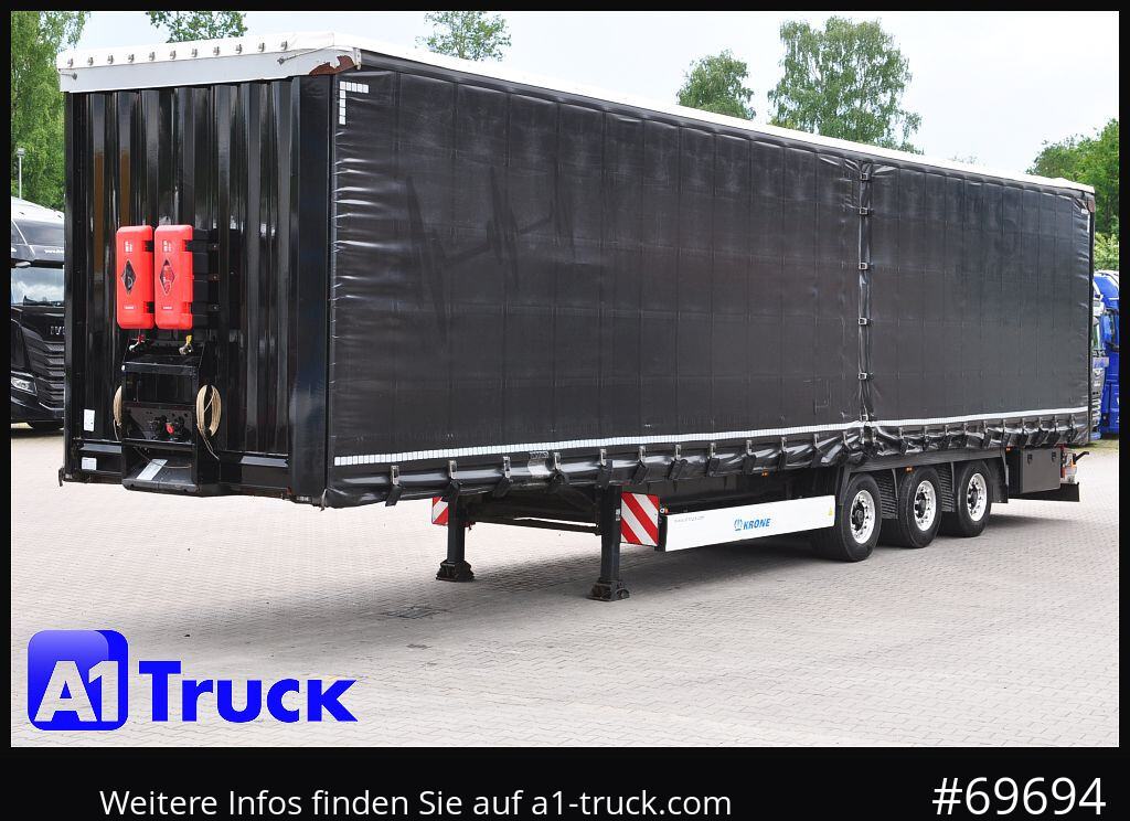 Curtainsider semi-trailer KRONE SD, Liftachse,Staplerhalterung, verbreiterbar, Coil: picture 13