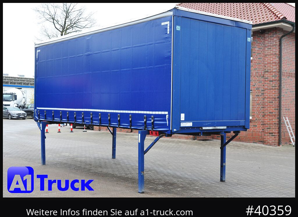 KRONE Wechselbrücke 7,45, Code XL, Bordwand, neue Plane - Curtainside swap body: picture 1 KRONE Wechselbrücke 7,45, Code XL, Bordwand, neue Plane - Curtainside swap body: picture 1