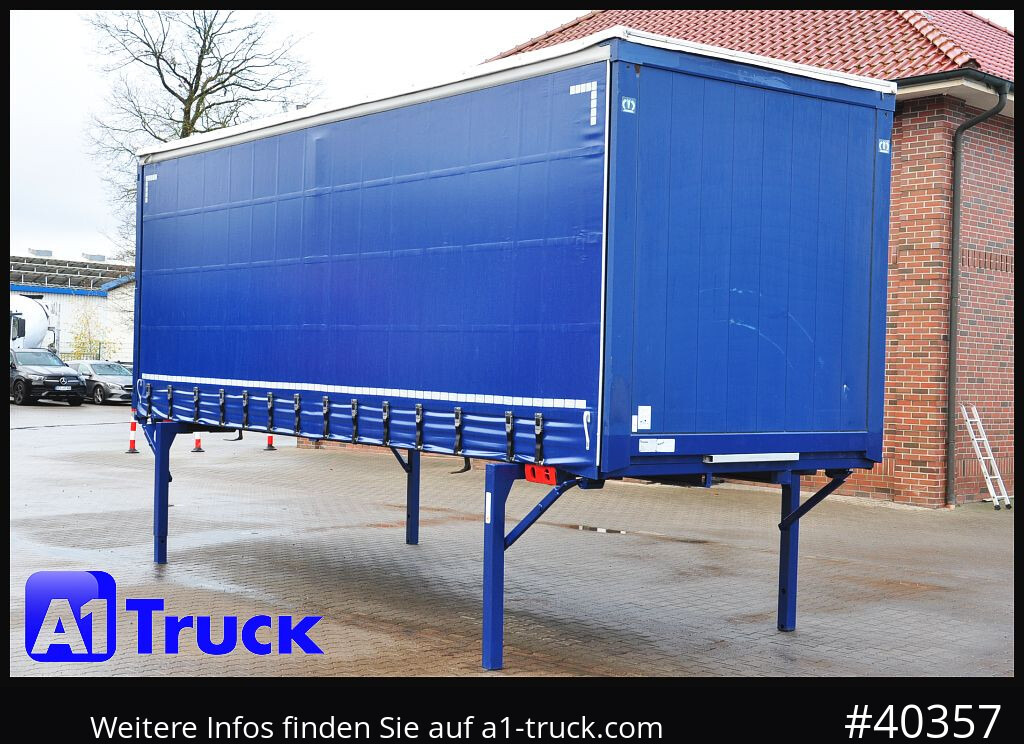 KRONE Wechselbrücke 7,45, Code XL, Bordwand, neue Plane - Curtainside swap body: picture 1 KRONE Wechselbrücke 7,45, Code XL, Bordwand, neue Plane - Curtainside swap body: picture 1