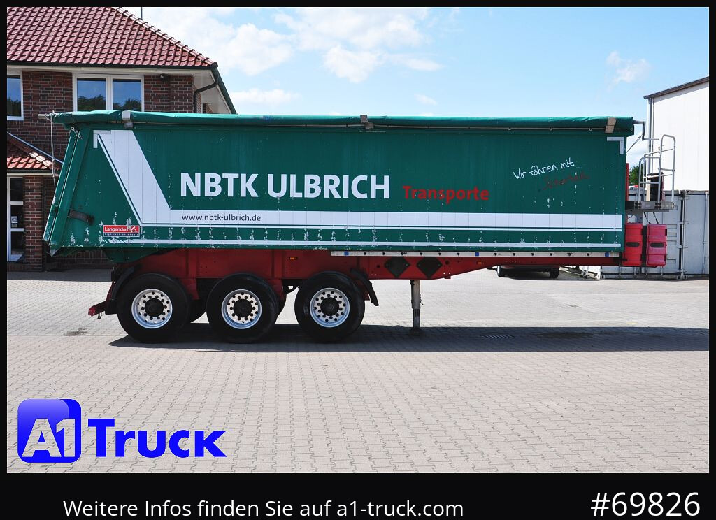 Tipper semi-trailer LANGENDORF SKA 24/30, 34m³  Alu, Liftachse, Alufelgen,: picture 8