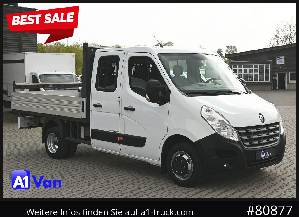 RENAULT Master Pritsche Doka, AHK 3,5Tonnen , Klima, Luftfederung - Open body delivery van, Combi van: picture 1 RENAULT Master Pritsche Doka, AHK 3,5Tonnen , Klima, Luftfederung - Open body delivery van, Combi van: picture 1