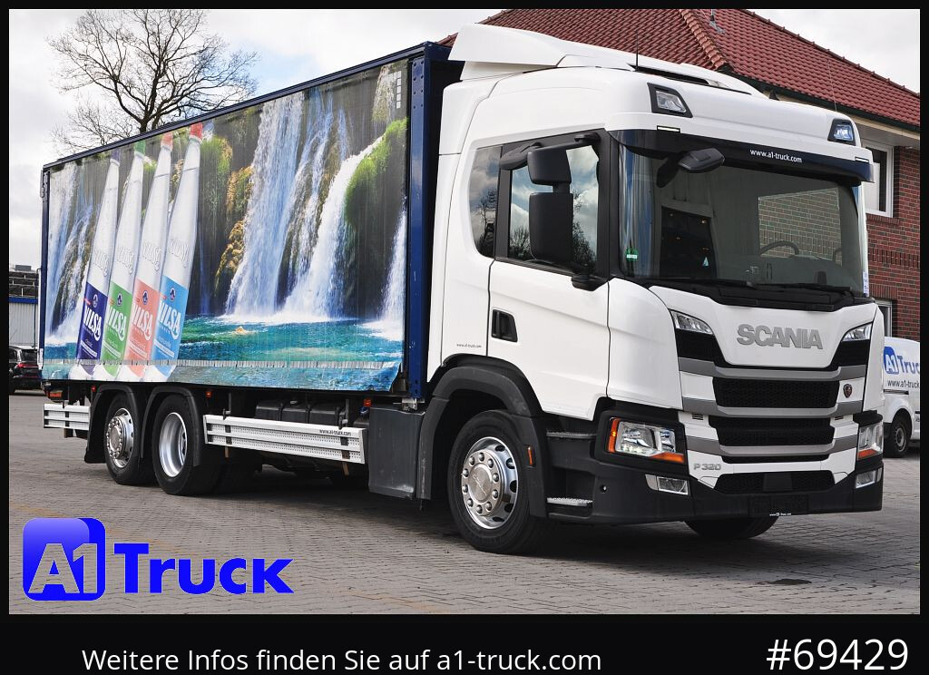 SCANIA P 320 P 6x2,, Getränke, Lenkachse, LBW: Dhollandia DHLM 30 - Beverage truck: picture 1 SCANIA P 320 P 6x2,, Getränke, Lenkachse, LBW: Dhollandia DHLM 30 - Beverage truck: picture 1
