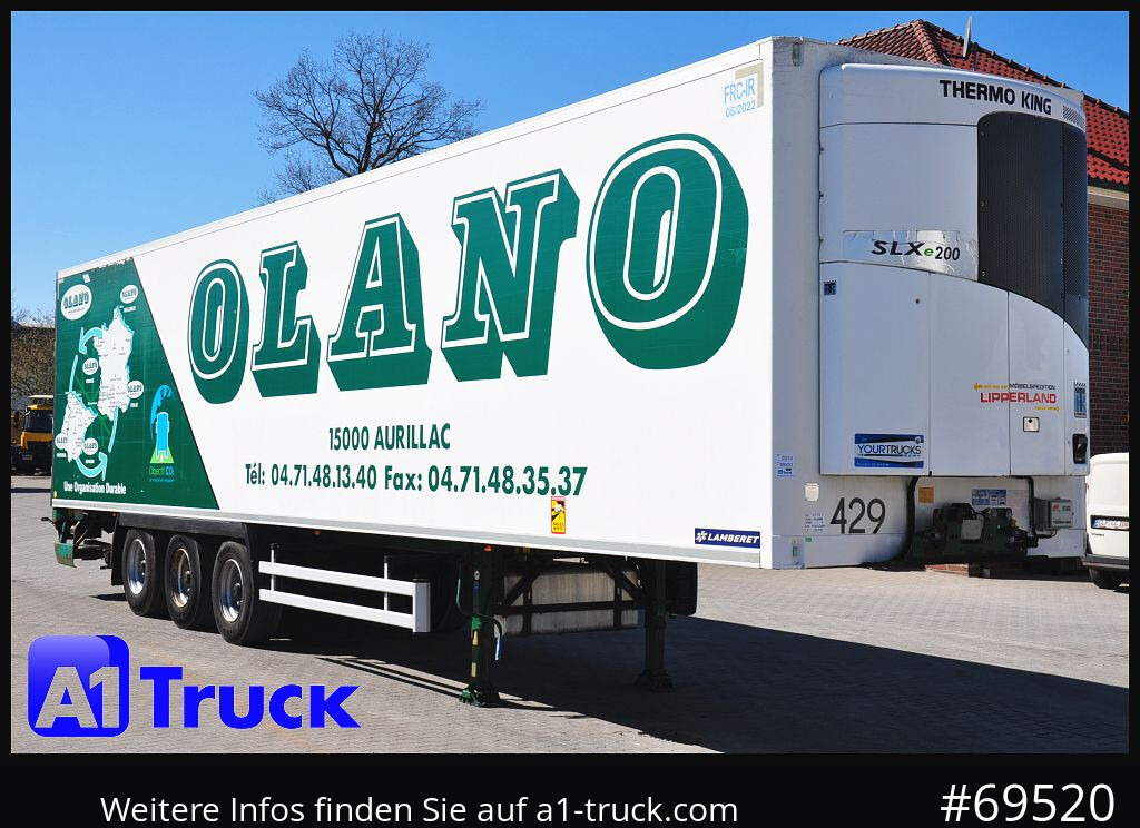 SCHMITZ Lamberet LVF S3 Alufelgen, Thermoking SLXe 200 - Refrigerator semi-trailer: picture 1 SCHMITZ Lamberet LVF S3 Alufelgen, Thermoking SLXe 200 - Refrigerator semi-trailer: picture 1