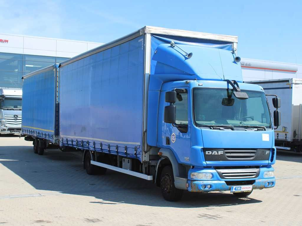 DAF FA LF 45, EURO 5, PNEU 80% + TRAILER AGADOS - Curtain side truck: picture 2 DAF FA LF 45, EURO 5, PNEU 80% + TRAILER AGADOS - Curtain side truck: picture 2
