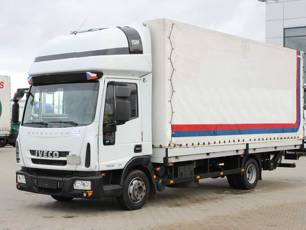Iveco EUROCARGO 75E18, HYDRAULIC LIFT, SLEEPING CABIN Iveco EUROCARGO 75E18, TAIL LIFT, SLEEPING CABIN - Curtain side truck: picture 1 Iveco EUROCARGO 75E18, HYDRAULIC LIFT, SLEEPING CABIN Iveco EUROCARGO 75E18, TAIL LIFT, SLEEPING CABIN - Curtain side truck: picture 1