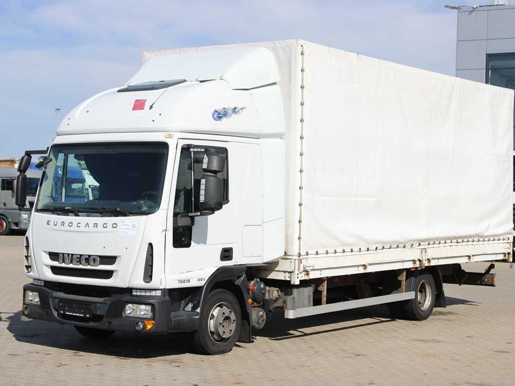 Iveco EUROCARGO ML 75E18,EURO 5EEV,PNEU 90%,SIDEWALLS - Curtain side van: picture 1 Iveco EUROCARGO ML 75E18,EURO 5EEV,PNEU 90%,SIDEWALLS - Curtain side van: picture 1