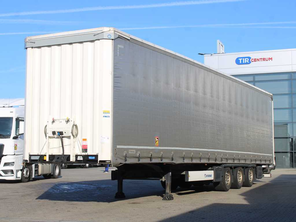 Krone SD, LIFTING AXLE, MULTILOCK, LOWDECK, LIFTING ROOF - Curtainsider semi-trailer: picture 1 Krone SD, LIFTING AXLE, MULTILOCK, LOWDECK, LIFTING ROOF - Curtainsider semi-trailer: picture 1