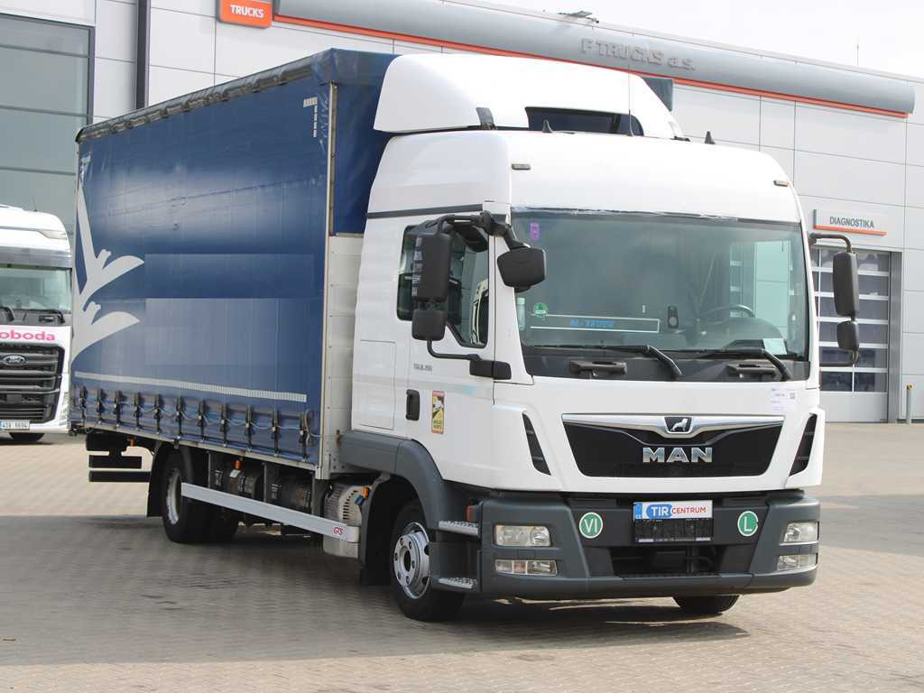 MAN TGL 8.190, EURO 6, TIRES 80% - Curtain side truck: picture 3 MAN TGL 8.190, EURO 6, TIRES 80% - Curtain side truck: picture 3