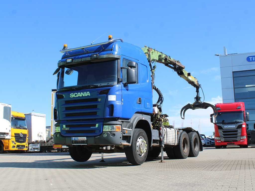 Scania R420, 6x4, EURO 3, HYDRAULIC ARM LOGLIFT F135ZT94A, LIGHTS - Tractor truck: picture 1 Scania R420, 6x4, EURO 3, HYDRAULIC ARM LOGLIFT F135ZT94A, LIGHTS - Tractor truck: picture 1