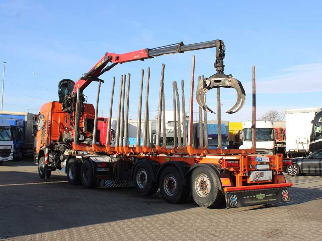 Scania R500, 6x6, RETARDER, OPTICRUISE, PALFINGER EPSILON Q170Z96, NAVIGATION - Tractor truck, Log semi-trailer: picture 5 Scania R500, 6x6, RETARDER, OPTICRUISE, PALFINGER EPSILON Q170Z96, NAVIGATION - Tractor truck, Log semi-trailer: picture 5