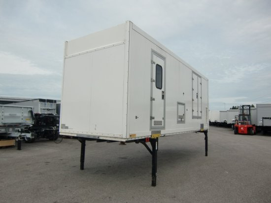 Krone Wechselpritsche 7,30 Meter Koffer Spezialaufbau, mobiler Messestand - Construction container: picture 1 Krone Wechselpritsche 7,30 Meter Koffer Spezialaufbau, mobiler Messestand - Construction container: picture 1