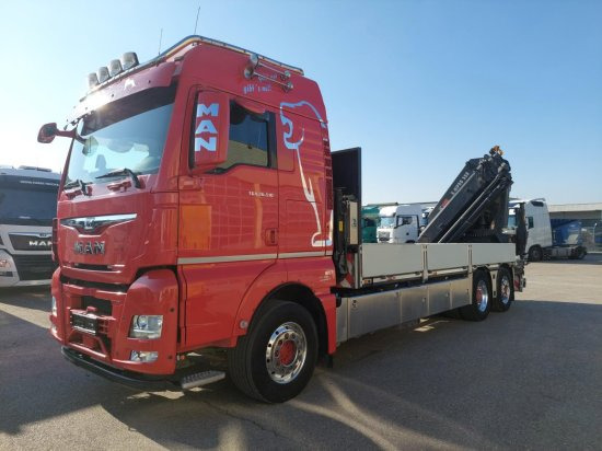 MAN TGX 26.510 BL Pritsche, Intarder, HIAB X-HIPRO 558EP-5, Alu-Felgen, Lenkachse, - Dropside/ Flatbed truck, Crane truck: picture 1 MAN TGX 26.510 BL Pritsche, Intarder, HIAB X-HIPRO 558EP-5, Alu-Felgen, Lenkachse, - Dropside/ Flatbed truck, Crane truck: picture 1