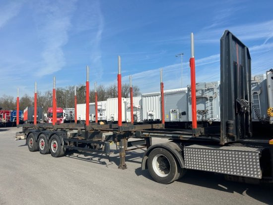 Schwarzmüller Holzauflieger 6 Rungenpaare, BPW-Achsen - Log semi-trailer: picture 3 Schwarzmüller Holzauflieger 6 Rungenpaare, BPW-Achsen - Log semi-trailer: picture 3