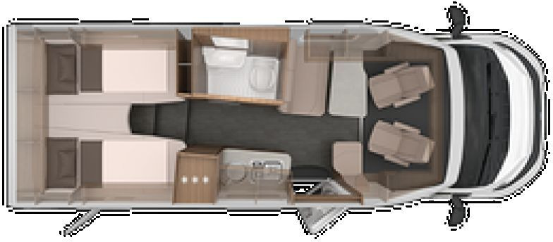 Semi-integrated motorhome Knaus Van TI 650 MEG VANSATION - Peugeot Mietfahrzeug: picture 1