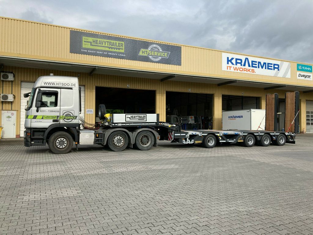 Faymonville 4-(1+3)-Achs-Tele-Semi-Radmulden-Rampen zg - Low loader semi-trailer: picture 2 Faymonville 4-(1+3)-Achs-Tele-Semi-Radmulden-Rampen zg - Low loader semi-trailer: picture 2