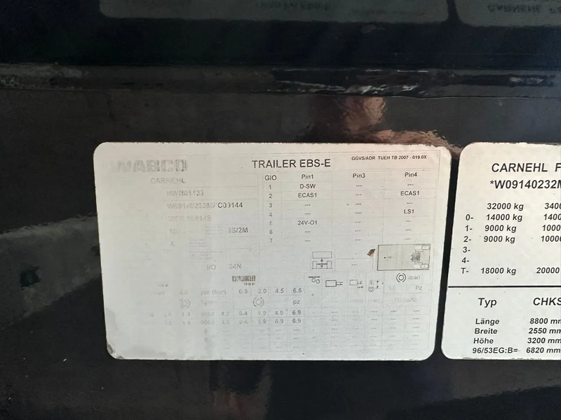Tipper semi-trailer Carnehl CHKS/HH 2 ASSER KIPPER KIPPER/TIPPER /OPLEGGER/AUFLIEGER/TRAILER: picture 16