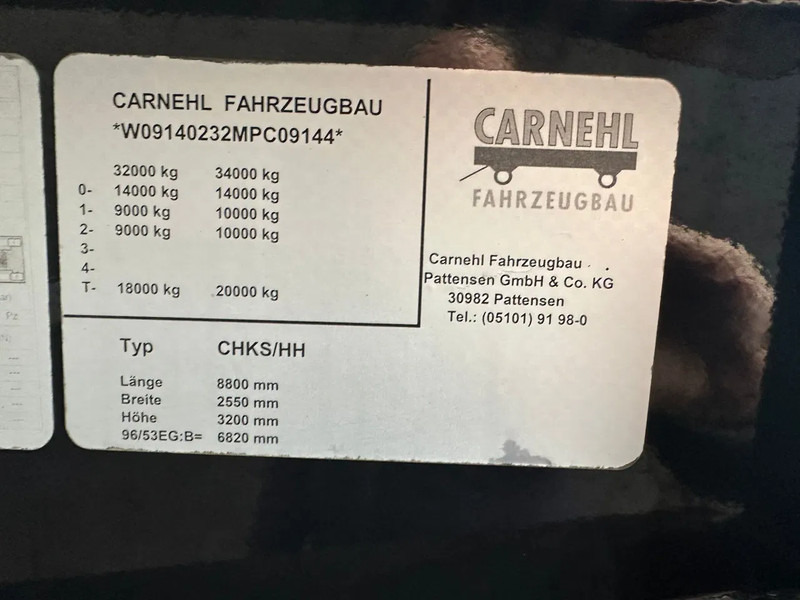 Tipper semi-trailer Carnehl CHKS/HH 2 ASSER KIPPER KIPPER/TIPPER /OPLEGGER/AUFLIEGER/TRAILER: picture 17