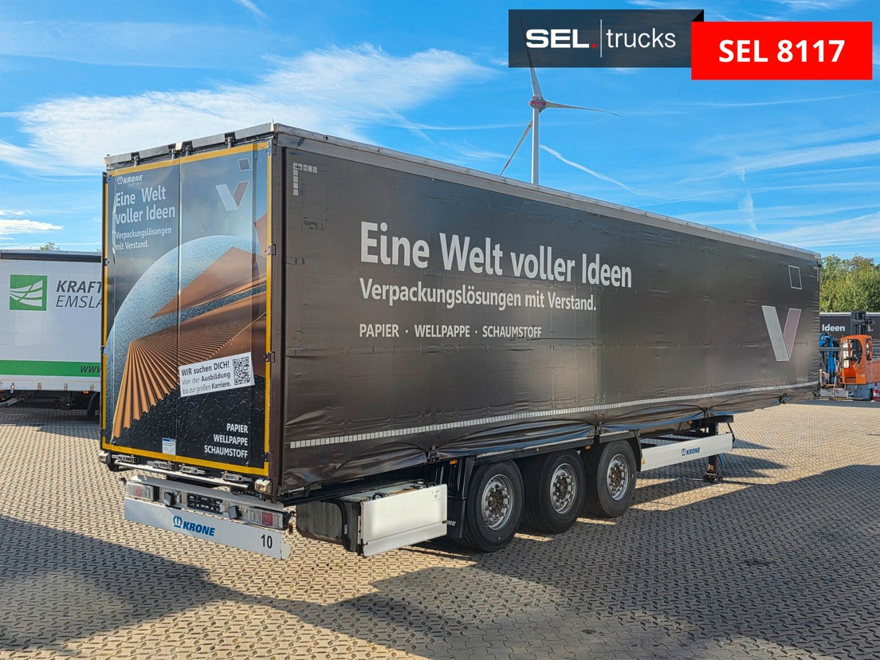 Krone SD / 2 Liftachsen / EDSCHA - Curtainsider semi-trailer: picture 5 Krone SD / 2 Liftachsen / EDSCHA - Curtainsider semi-trailer: picture 5