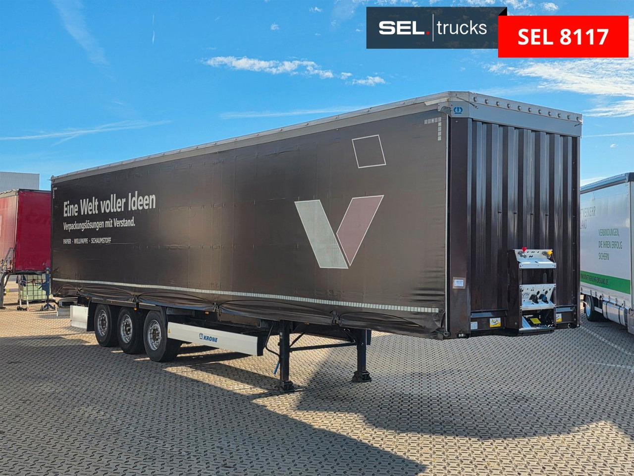 Krone SD / 2 Liftachsen / EDSCHA - Curtainsider semi-trailer: picture 3 Krone SD / 2 Liftachsen / EDSCHA - Curtainsider semi-trailer: picture 3