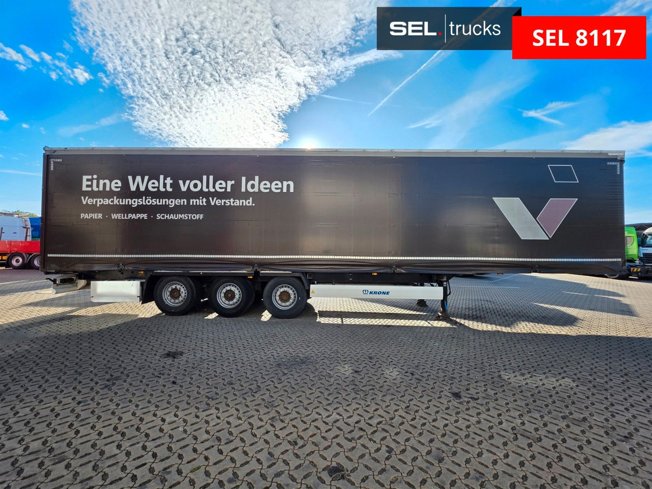 Krone SD / 2 Liftachsen / EDSCHA - Curtainsider semi-trailer: picture 4 Krone SD / 2 Liftachsen / EDSCHA - Curtainsider semi-trailer: picture 4