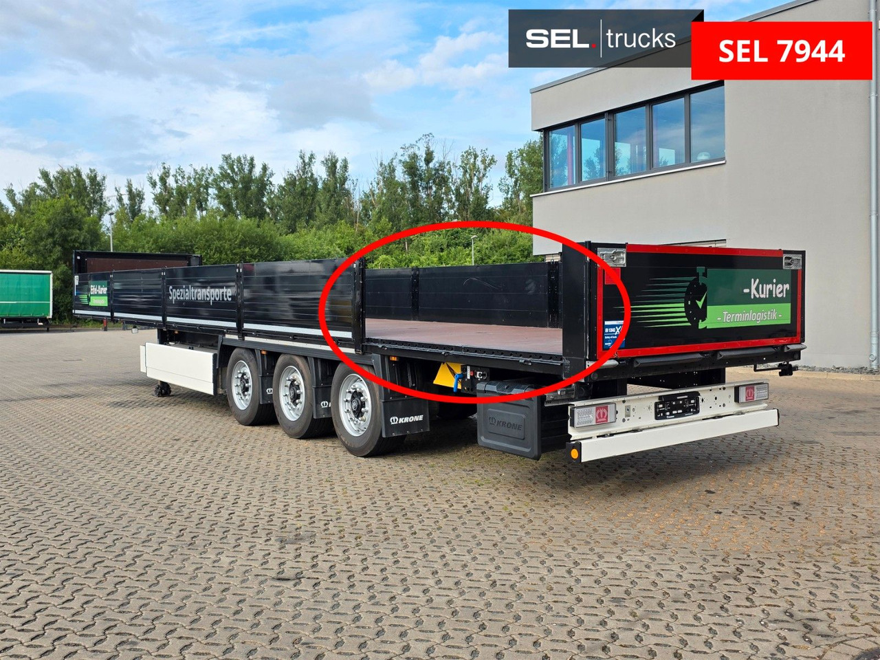 Dropside/ Flatbed semi-trailer Krone SD / Palettenkasten: picture 9