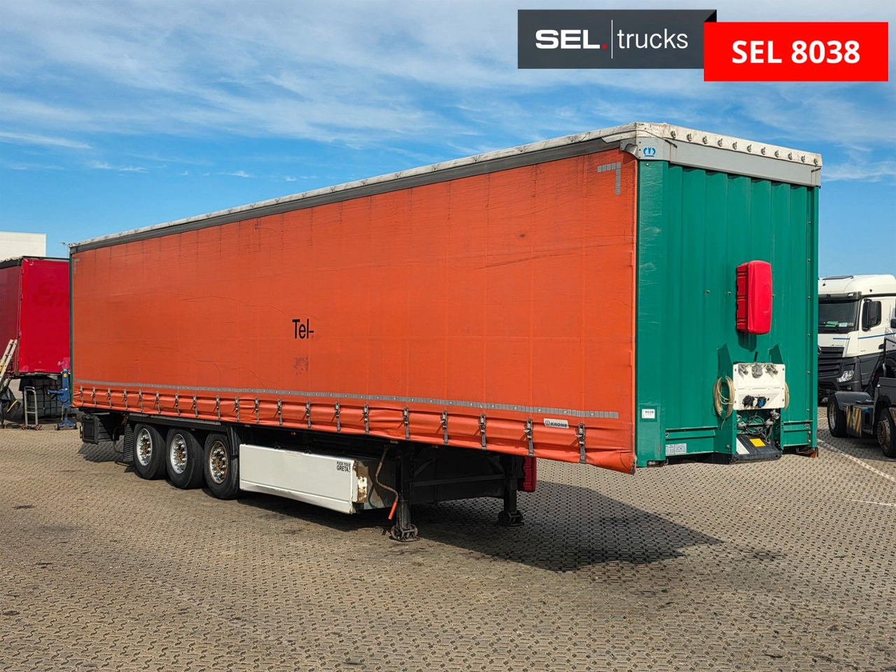 Krone SD / Palettenkasten / Liftachse - Curtainsider semi-trailer: picture 3 Krone SD / Palettenkasten / Liftachse - Curtainsider semi-trailer: picture 3