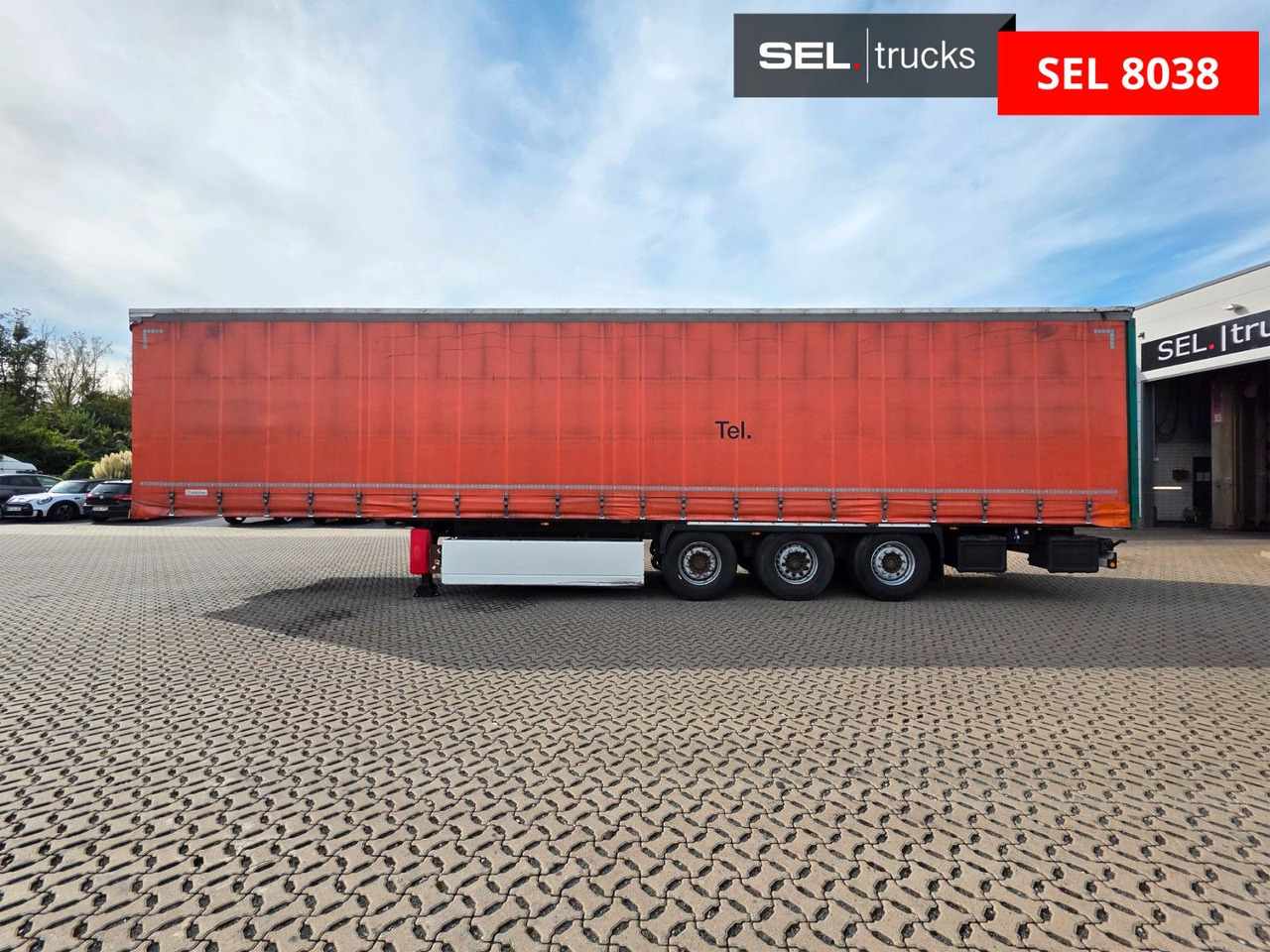 Curtainsider semi-trailer Krone SD / Palettenkasten / Liftachse: picture 8